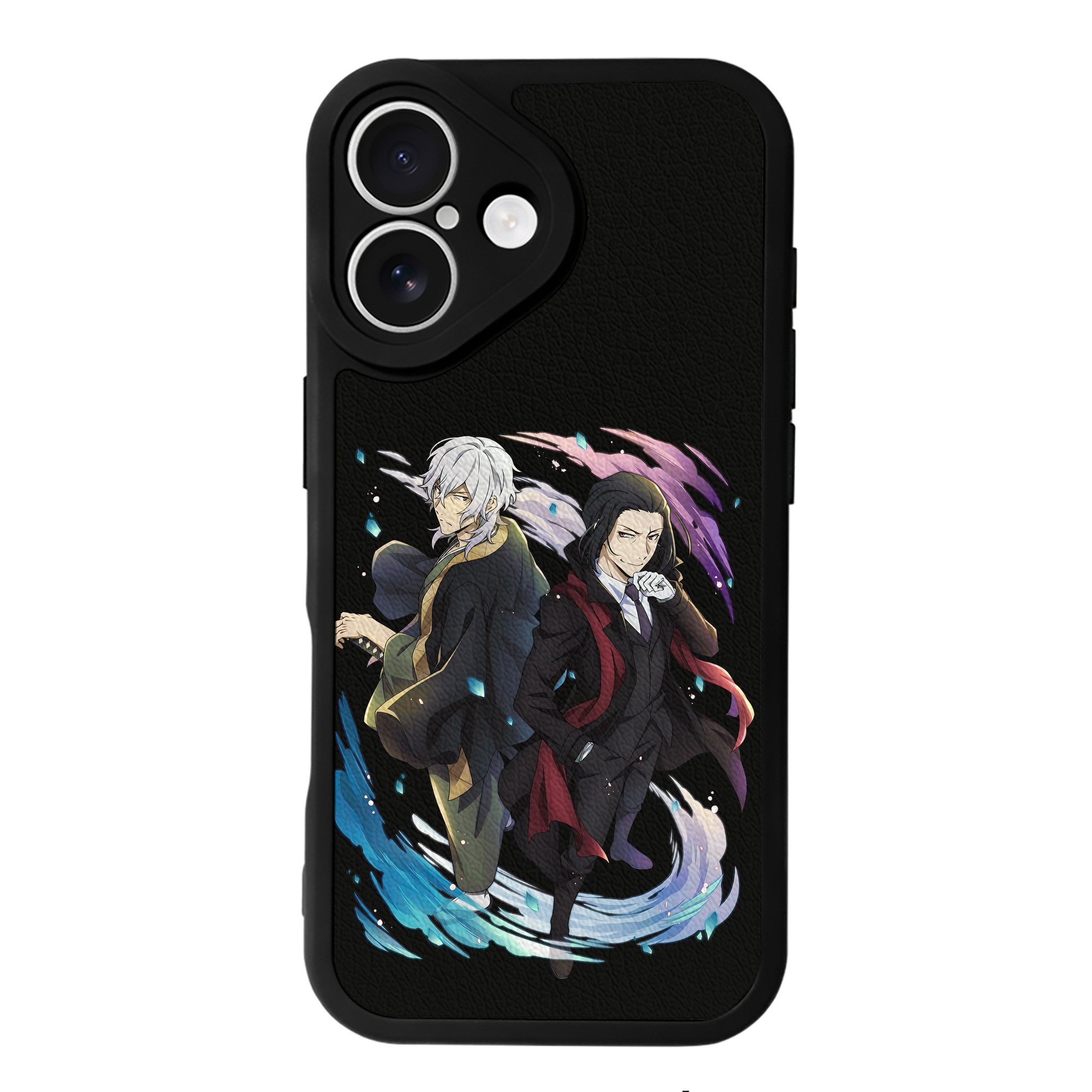 （画像用） 文豪ストレイドッグス Bungo Stray Dogs 【iPhone 16シリーズ対応】シリコンスマホケース（レザー調） 材質：シリコン